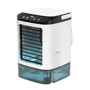 Mini Klimaanlage Desktop Luftkühler Wasserkühlung Dual Spray Ultraschallisonisierungsgeburt tragbare Luftfeuchtigkeit Lüfter kleiner Queit -Luftkühllüfter für Home Office usw.