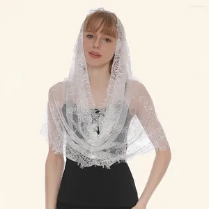 Bridal Veils Christian Church Veil Mantilla Latin Mass Lace Head Covering Scarf For Women Catholic Chapels Wedding Bride