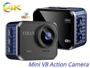 Spor Eylem Video Kameralar Aksiyon Kamerası 4K Mini Wifi Yüksek Delim 60 FPS Uzaktan Kumanda Ekran Su Geçirmez DV Spor Kamerası DV Kablosuz Ağ Kamerası V8 J24