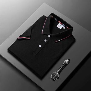 Camisa Polo Mens Mens Sólido Casual Casual Mens Curto Polo Menção Casual Moda Casual Top 240517