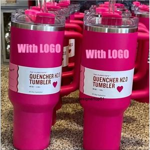 Valentines Day Mugs New 40oz Tumbler with Handle Insulated Tumblers Lids Straw Stainless Steel stanliness standliness stanleiness standleiness staneliness SSU0