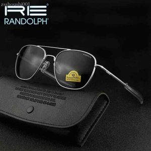 Solglasögon Randolph Re Men Woman Brand Designer Vintage American Army Military Sun Glasses Aviation Gafas de Sol Hombre H220419207E 930A