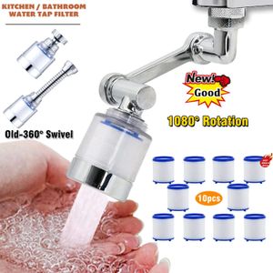 3601080° Swivel Faucet Water Filter Remove Chlorine Heavy Metals Filtered Showers Head Soft Hard Bath Filtration Purifier 240515