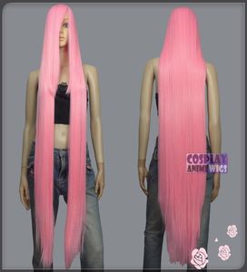 130cm light pink hitempシリーズ55cm余分な長いバンコスプレウィッグ99llp6268783