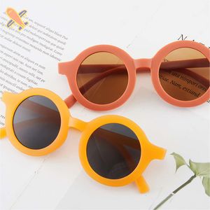 New Foldable Kids Sunglasses Girls Boy Children Sun Glasses Round Street Beat Eyeglasses Cute Baby Shades Eyewears 2024 L2405