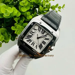 Men's Watch 20106 Sapphire Mirror Roman Number Dial Cal 076 Automatic Machinery 44*35mm Crocodile Leather Strap Waterproof