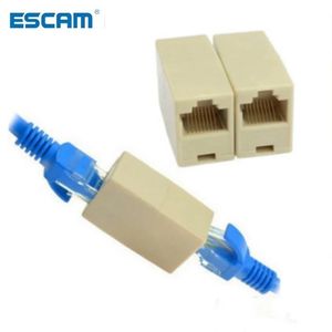 Escam 10st RJ45 CAT5 8P8C Socket Connector Coupler för förlängning Bredband Ethernet -nätverk LAN -kabel Joiner Expender Plug