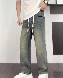 Jeans de jeans de novo designer de marca de luxo masculino jeans casuais calças de alta qualidade