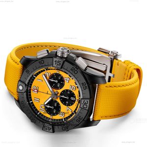 Bretiling Watch Avenger Quartz Hareket Paslanmaz Çelik Çok Fonksiyonlu Kronografi Katı Kumanya Montre de Luxe Erkekler Breightling Bilek Swatches 6B33