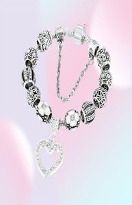 charm beads bracelets 925 silver fit for bracelet loveheart pendant bangle charm fourleaf clover bead as gift diy women jewelry6372557