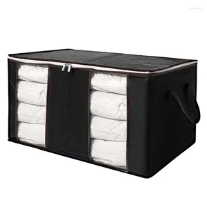 Storage Bags 1 Pcs Foldable Clothes Quilt Blanket Closet Sweater Organizer Box Sorting Pouches Cabinet Container Home
