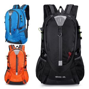 40l escalada de mochila impermeável Menina de viagem Bolsa de designer pacote traseiro pacote unissex de acampamento ao ar livre Backpacks Nylon Sport Bags 287Y