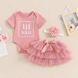 Zestawy odzieży Summer Infant Baby Baby Letter