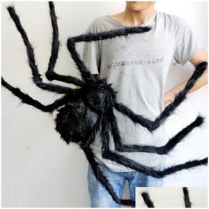 Other Festive & Party Supplies Spider Halloween Decoration Haunted House Prop Indoor Outdoor Black Nt 3 Size Drop Delivery Home Garden Dhcry