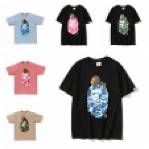 新しいA Bathing AP Men Tシャツ2024 SS ABC迷彩パターンミロのビッグAPモチーフB JPN