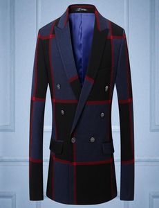 2018 New Groom Wedding Suits Blazer Mens Letsed Latched Print Print Doublebrearted Jackets Designer Mens Suit Blazer S3XL5148192