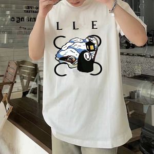 Camisetas masculinas de designer de verão Camisetas de um alfabeto preto e branco Crewneck de luxo de luxo de manga curta
