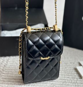 Designer CC Wallets Black Cowhide Caviar Wardhet in pelle Portafoglio classico Porta della scheda Canna Catena Golden Bulle Borse Frizione Luxurys Borse Card Women Fortune Borse 11m