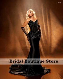 Festklänningar svarta diamanter prom klänning två handskar pärlor strass kristaller bröllop mottagning kväll klänning födelsedag snörning