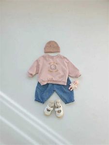 Trousers 2023 Spring/Summer New Loose Baby Shorts Fashionable Boys Casual Jeans Cute Dot Print Hinch Pants Preschool d240520