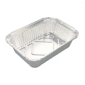 Ta ut containrar tennpapperslåda för bakning av aluminiumfolie lunch kräftor till och med uppvärmning mångsidig matklass