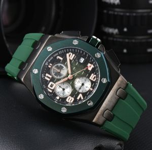 Mens watch designer luxury High quality quartz watches oak hexagon bezel man lady brand wristwatch Fashion Rubber strap Sports Wristwatches