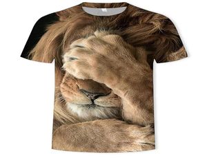 Men039s più tees Tshirt 2022 Stampa 3D Leone grafico Animale Round Neck Tround Daily Animal Modello di moda Trote a maniche corte 7473627