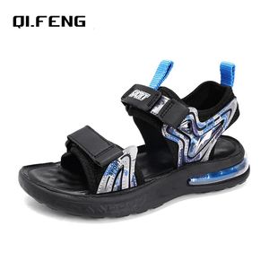 Childrens Summer Open Toe Sports Sandals Boys Air Cushion Comfortable Shoes Outdoor Water Beach Fashion Footwear 240515