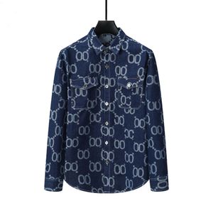 Projektantka koszulka z długim rękawem na męską jesienną top, dżentelmen Business Plaid Casual Fashion Silk Bawełna Oddychająca luksusowa moda odporna na lapy M-3xl