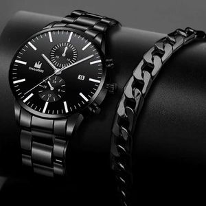 Нарученные часы Mens Fashion Business Business Quartz Watch Фах