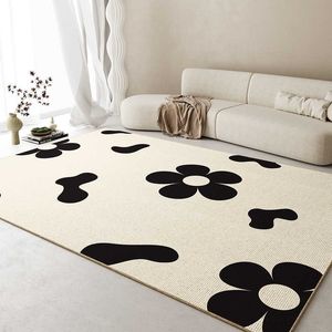 Mattor matta vardagsrum i stil avancerad känsla soffbord filt hushåll golvmatta anti slip sovrum sovrum h240517