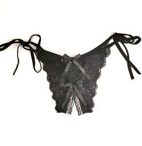 Underwear female lace open crotch sexy temptation laceup can be solved passion large size fat thong sexy t pants3089259