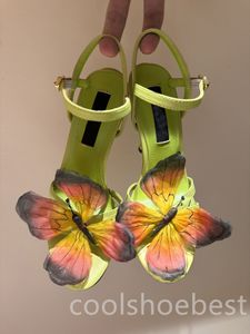 Teli di sandalo blu raro blu donna designer di lusso scarpe da design di lusso giallo papioni tacco da spicco della moda da matrimonio scarpe da sera 10 cm