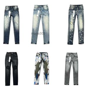 Lila jeans denim byxor mens designer jean män byxor avancerad kvalitet rak design retro streetwear casual svettbyxor joggar byxa th8c