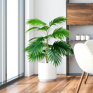 Декоративные цветы тропические пальмы Большие искусственные растения оставляют зелень пластиковое поддельное растение для домашней гостиной офис сад декорати