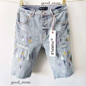 Lila Jeans Kurzer Designer Herren Jeans Jeans Hosen Herren Jeans Shorts Jean Men Hosen gerade Design Streetwear Kurzmänner Designer Jeans Lila Short 287