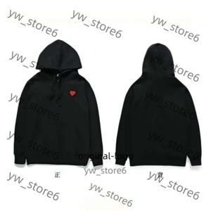 Men's Hoodie Sweatshirts Women Zipper Loose Coat Play Sweatshirt Commes Cardigan Des Small Red Heart Jacket Garcons Standard and Fleece ab30