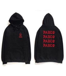 Hiphop hoodies män jag känner mig som pablo west streetwear hoodie tröjor brev tryck hoodie hoodie club4760406