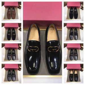 2024 Loafers Luxury Men Designer Dress Shoes Party Genuine Leather Plaid Handmade Fashion Designer Italian Shoes Men Original Size 38-46