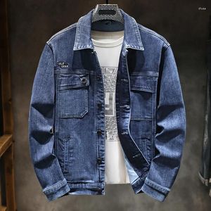 Jackets masculinos Autumn japonês jaqueta jeans da moda de trabalho da moda primavera e tamanho grande 4xl 5xl