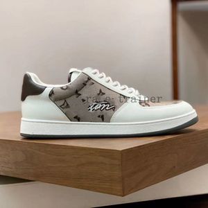 Designer Casual Shoes Beverly Hills Sneakers Men Calf Leather Trainers Rubber Platform Sneaker Damier Embossed Printing Trainer 5.14 04