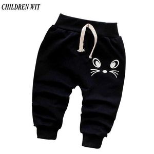 Trousers Children spring autumn new baby pants cotton high-quality and cute cat Troussers baby boy pants d240517