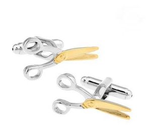 Cuff Links Mens cut cufflinks high-quality copper material gold tool design wholesale and retail of cufflinks