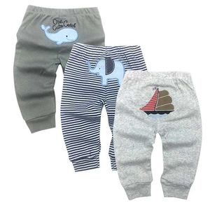 Hose 3 Packungen Unisex Babyhose für Frühlings- und Sommerkinder Harem PP Hosen Baumwollgestricke Jungen und Mädchen Babybeine Neugeborene Babykleidung D240517