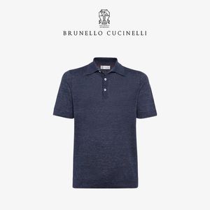 Men Polos Spring e Summer Brunello Cuccinelli Camisas de malha de malha curta