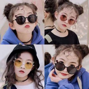 Fashion Brand Heart Kids Children Retro Cute Pink Cartoon Sun Glasses Frame Girls Boys Baby Sunglasses UV400 Eyewear