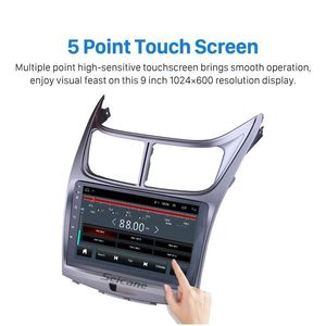 CAR DVD DVD odtwarzacz Mtimedia stereo GPS Jednostka główna 9 2Din Android Car Radio dla Chevrolet Sail 2010-2013 HD 1080p Touchsn Drop dostawa DHQNL