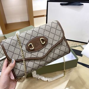 Klassische Kettenschnalle -Handtasche mit Bogendiamantgitterbeutel Kreuzkörper Luxusdesigner Ophidia Boston Women Fashion Schulterkissen Vint 310Q