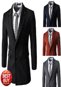 FG1509 Winter Windbreaker Casaco Masculino Brand Slim Pea Coat Men 2015 Fashion Wool Blend Trench Overcoat Jacket Jaquetas Masculi7788487