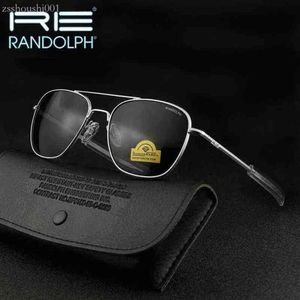 Solglasögon Randolph Re Men Woman Brand Designer Vintage American Army Military Sun Glasses Aviation Gafas de Sol Hombre H220419207E C870